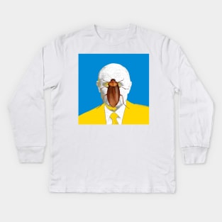 Ukraine: I Stand With Ukraine! Putin is a Cockroach! Cockroach Putin Kids Long Sleeve T-Shirt